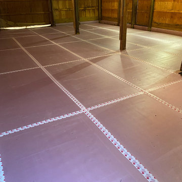 White Lake Radiant Floor Concrete for Barn
