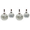 Mercury Glass Ball Ornament, 4-Piece Set