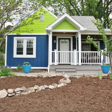 Ann Arbor Covered Front Porch With Lots Of Color