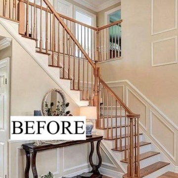 Wrought iron stair railings