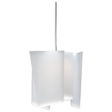 Levis LED Mini Pendant, Frosted Polymer