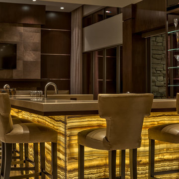 Illuminated Bar Wall - Modern Masterpiece - Omaha, NE
