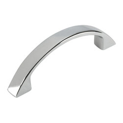 Cosmas - Contemporary Polished Chrome 2-1/2&rdquo; CTC (64mm) Drawer Pull [5-PACK] - Cabinet And Drawer Handle Pulls