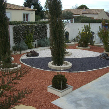 Aménagement extérieur minéral