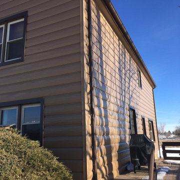 Steel Log Siding installed in Berthoud, CO