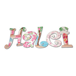 Hawaiian Surfer Custom Letters - Wall Letters