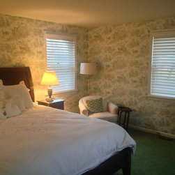 Wood Blinds In Bedroom - Window Blinds