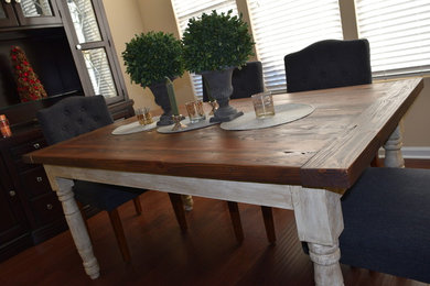 Example of an eclectic dining room design in Other