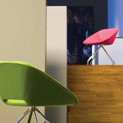 Red Swivel Dining Chair by B&T - Products
