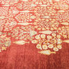 Poe, One-of-a-Kind Hand-Knotted Area Rug, Red, 6'0"x9'0"