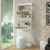 Manhattan Comfort Carpina Ladder Desk With 2 shelves In White 21AMC6