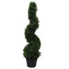 Vickerman Boxwood Spiral Tree, on Pot UV, 3', 3'
