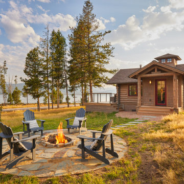 Luxury Log Cabin at Georgetown Lake, Montana