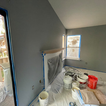 Condo Facelift, paint, smooth ceiling, can lights