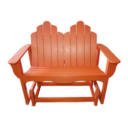 Adirondack Bench Glider - Outdoor Gliders