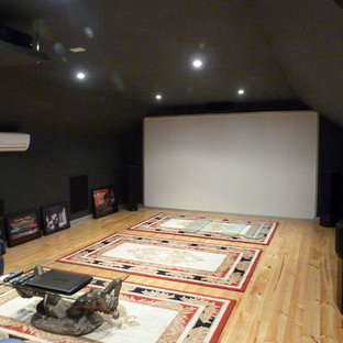 Inspiration for a timeless home theater remodel in Adelaide