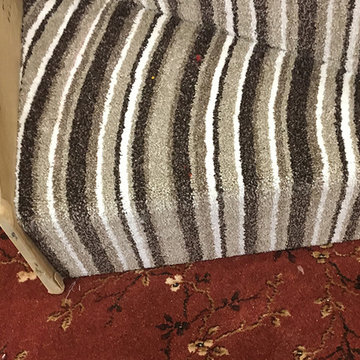 Curved Carpet Staircase in West London