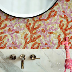 Coral Glass Mosaic - Tiles