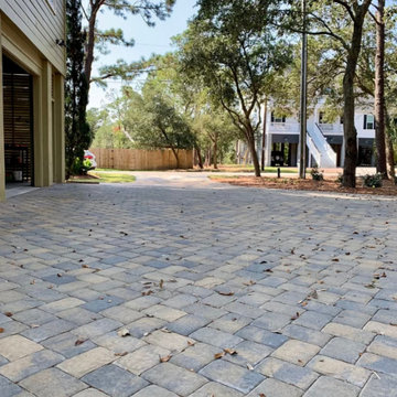 Paver Driveway with Patio Integration – West Ashley, SC