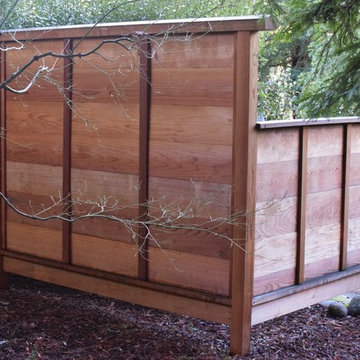 Clear Redwood Fence in Lafayette, Ca.