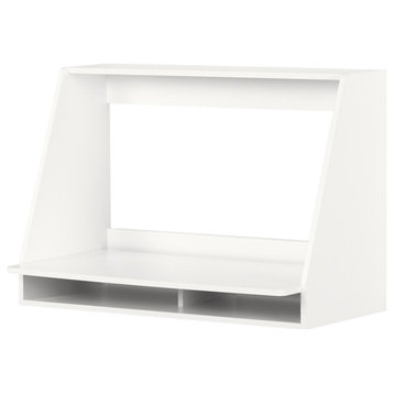 Floating Desk White Interface South Shore
