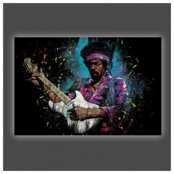 Jimi Hendrix Electric Glow Print