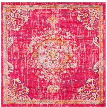 Unique Loom Magenta Alexis Penrose 8' 0 x 8' 0 Square Rug