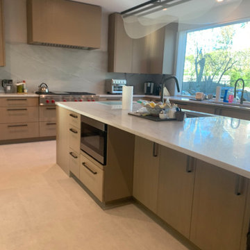 Stained White Oak Kitchen