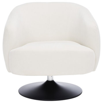 Safavieh Ezro Upholstered Accent Chair, Creme