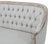 GDF Studio Megan Classical Tufted Loveseat, Light Gray, Fabric