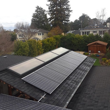 Home Solar Los Altos, CA on Patio Cover w/ Battery Backup + Solar Pool Heating