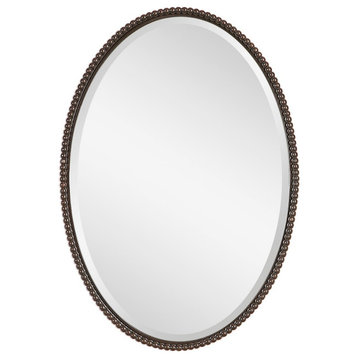 Uttermost Sherise Bronze Oval Mirror, 1101B