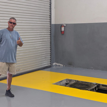 Quick Lube Polyaspartic floor