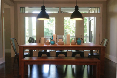 Transitional dining room photo in Other