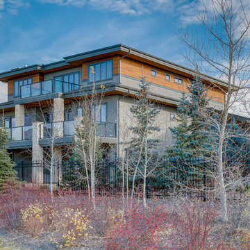 Custom 2 Storey Backing on to cascading ponds