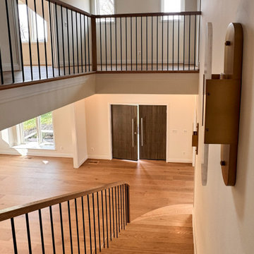 Project #144 | Slightly Curved Transitional Staircase