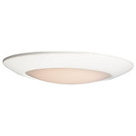 Maxim Lighting - Maxim Lighting 57855WTWT Diverse Direct - 11 Inch 20W 3000K 1 LED Flush Mount - This very compact LED flush mount easily installsDiverse Direct 11 In White White GlassUL: Suitable for damp locations Energy Star Qualified: YES ADA Certified: n/a  *Number of Lights: Lamp: 1-*Wattage:20w PCB Integrated LED bulb(s) *Bulb Included:Yes *Bulb Type:PCB Integrated LED *Finish Type:White