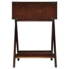 Alastair Wood Campaign Accent Table Nightstand, Espresso