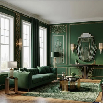 ART DECO LIVING ROOM SPECIALITY DESIGN
