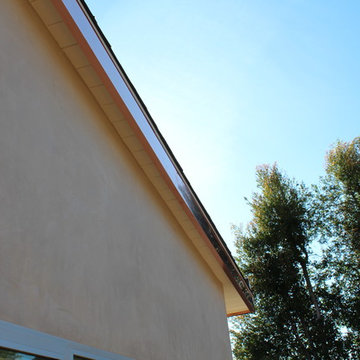 Copper Fascia Wrap and Angle Face Gutters, . Santa Monica.