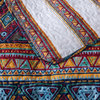 Southwestern Aztec Bohemian Desert Tribal Diamond Colorful Quilted Bedspread Set