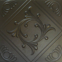 R 02 Styrofoam Ceiling Tile 20x20 - Black - Ceiling Tile