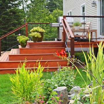 Mahogany deck in Boxford, MA
