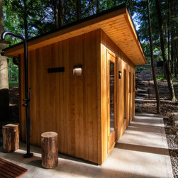 Backyard Oasis with an Outdoor Sauna - Saunas