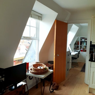 Painting and decorating work in white to the Apartment in Putney
