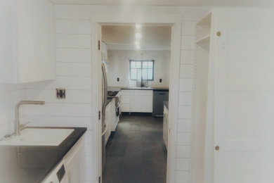 Inspiration for a farmhouse mudroom remodel in Phoenix