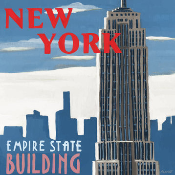 "NY Empire" Painting Print on Wrapped Canvas, 32x32