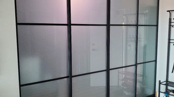 Sliding doors wall partition