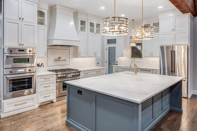 Example of a transitional kitchen design in Other