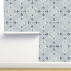 Tile Style Gray Wallpaper by Monor Designs, 24"x72"